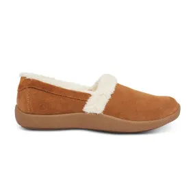 Anodyne Women's Smooth Toe Slipper Camel