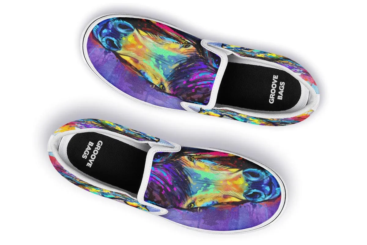 Artistic Horse Slip-On Shoes