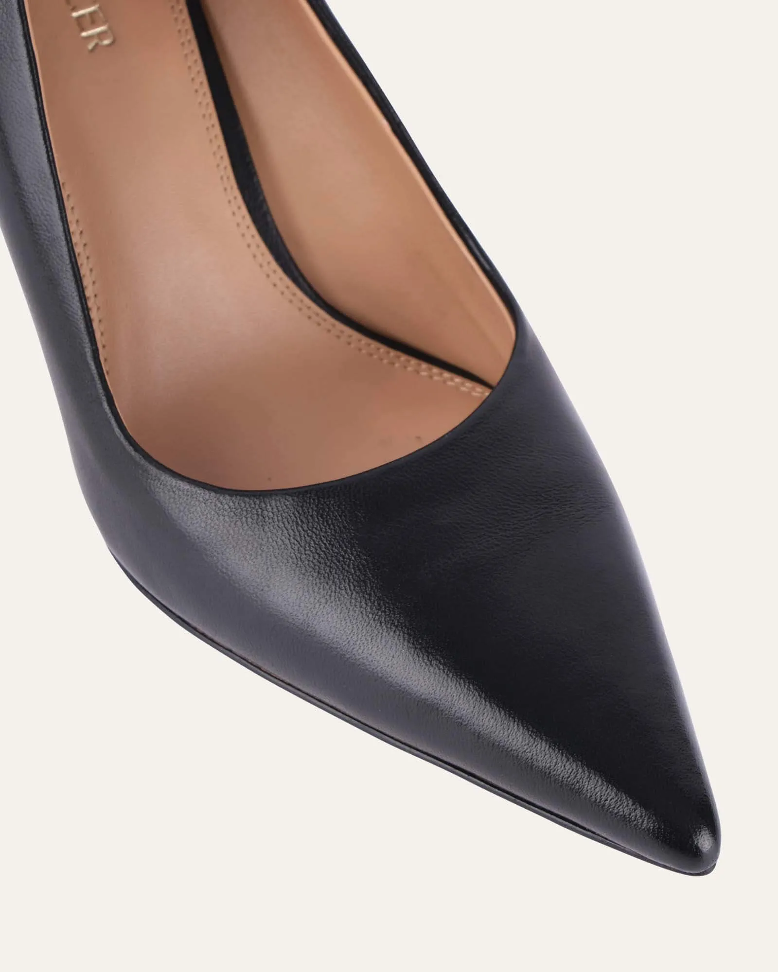 ASPIRE HIGH HEELS BLACK LEATHER