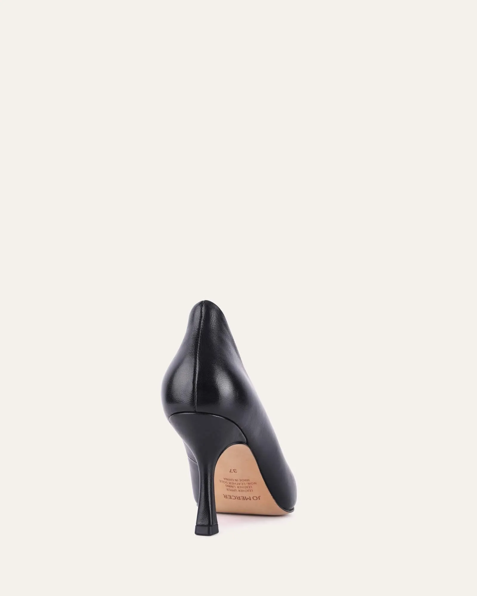 ASPIRE HIGH HEELS BLACK LEATHER