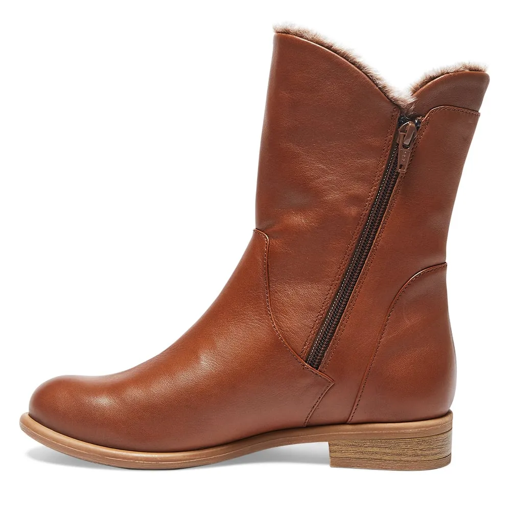 Baldwin Boot in Mid Brown Leather