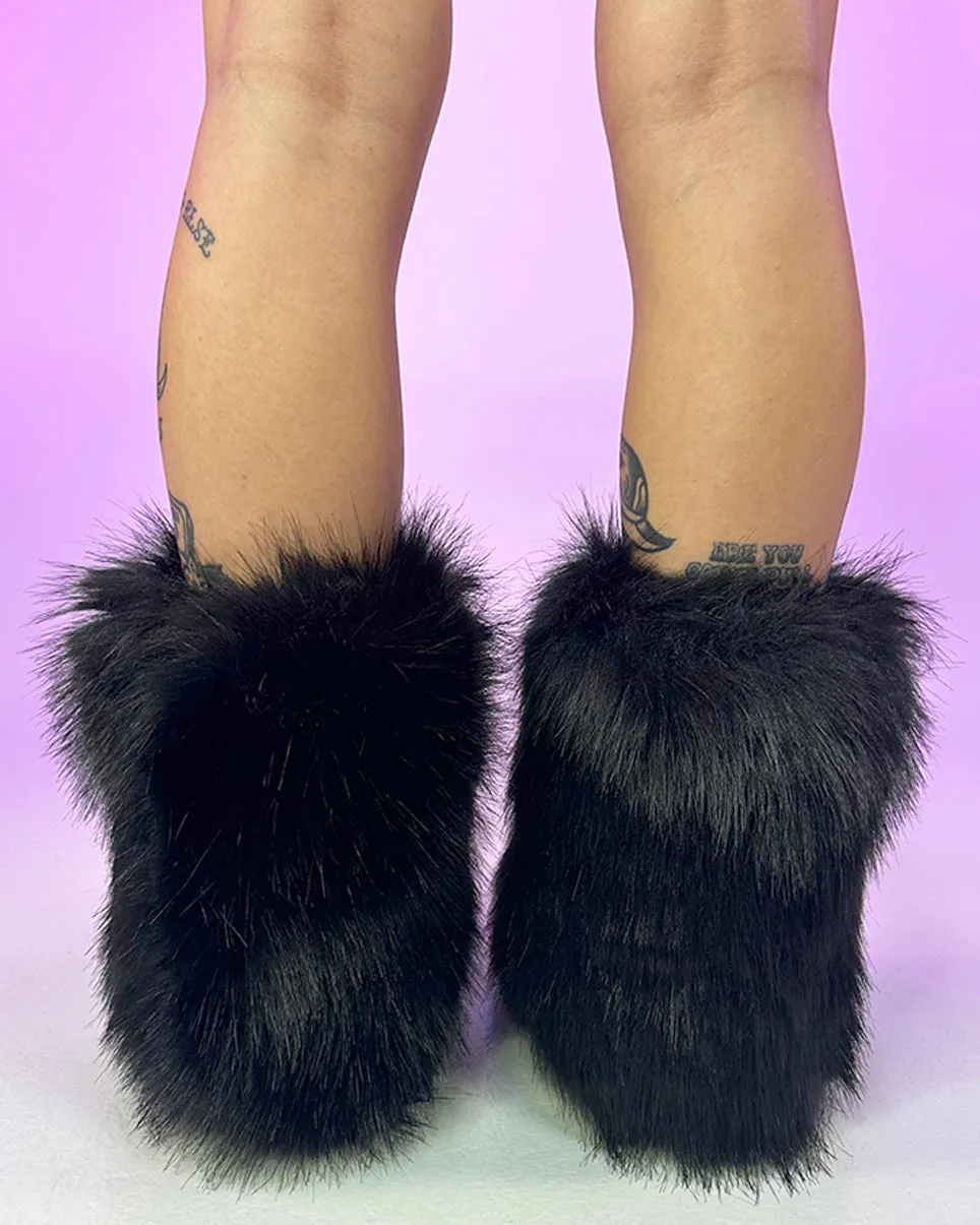 Black Boots With The Fur