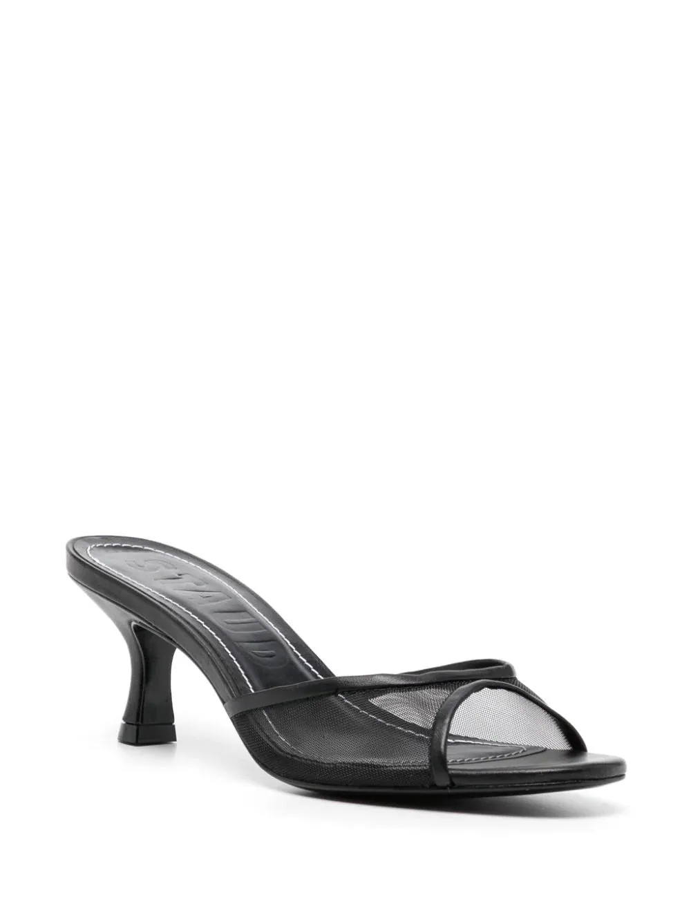 Brigitte Mule in Black Mesh