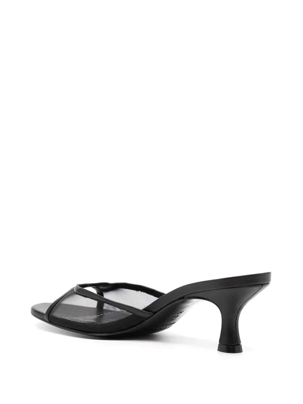 Brigitte Mule in Black Mesh