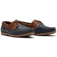 Chatham Whitstable Navy/Tan - Size 8