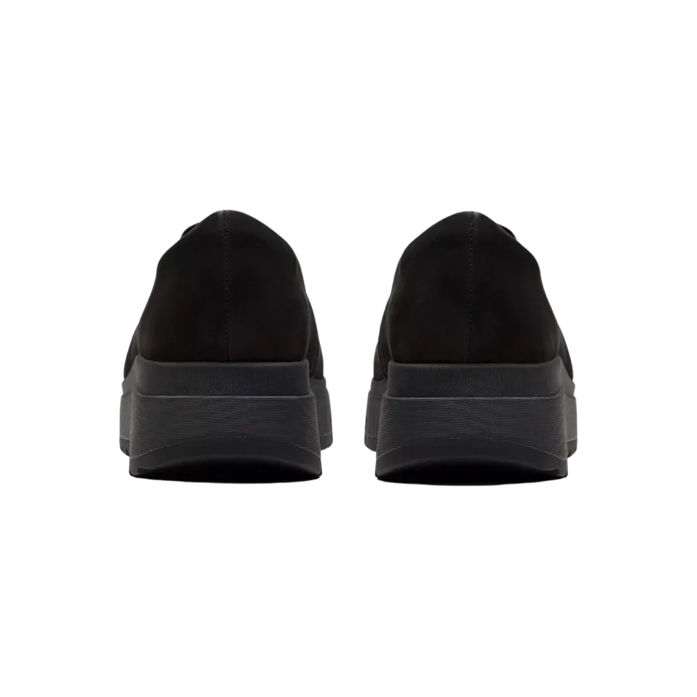 Clarks Loriini West Black Nubuck Slip-On (Women's)