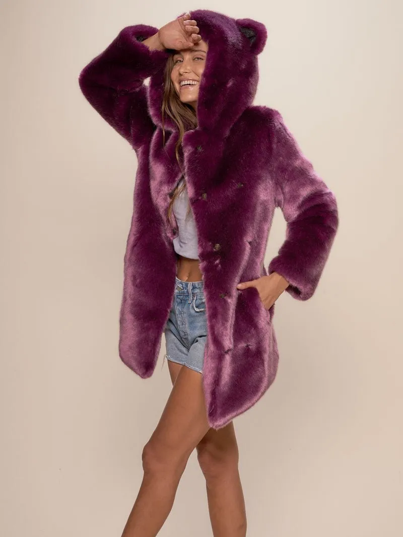 Classic Women's Faux Fur Coat | Lavender Wolf