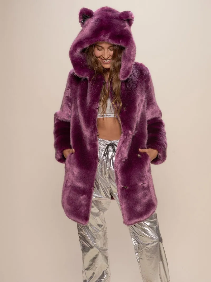 Classic Women's Faux Fur Coat | Lavender Wolf