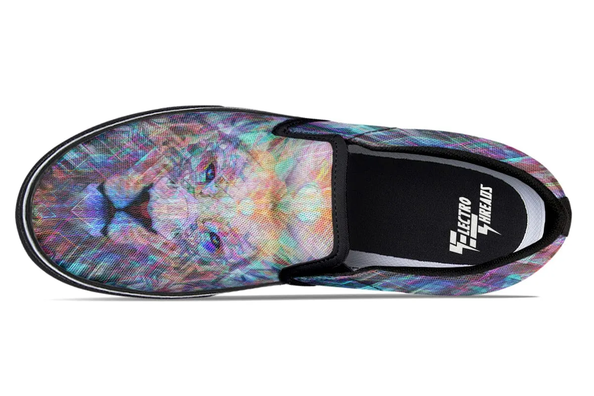 Crystal Lion Slip on Shoes