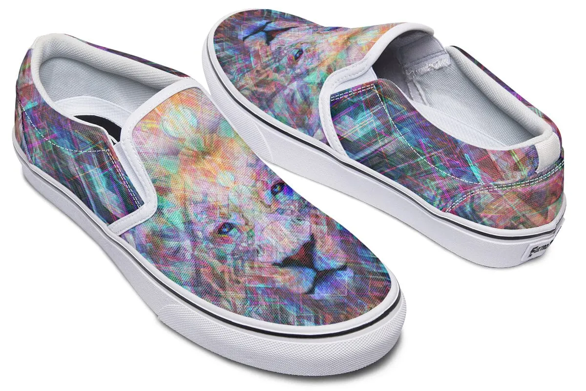 Crystal Lion Slip on Shoes