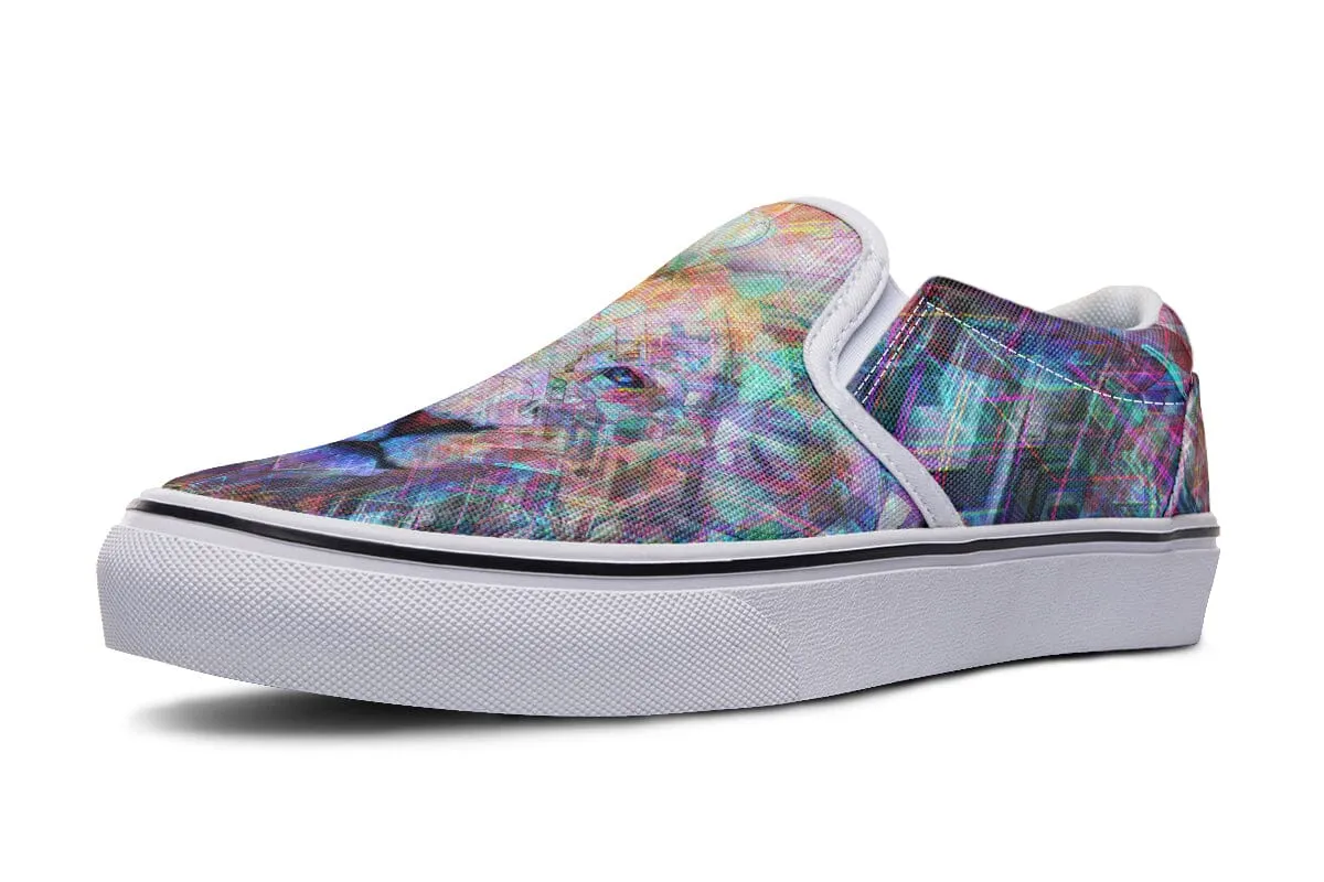 Crystal Lion Slip on Shoes