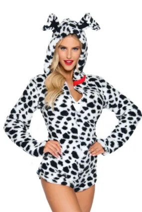 Darling Dalmatian Ultra Soft Romper With Hood