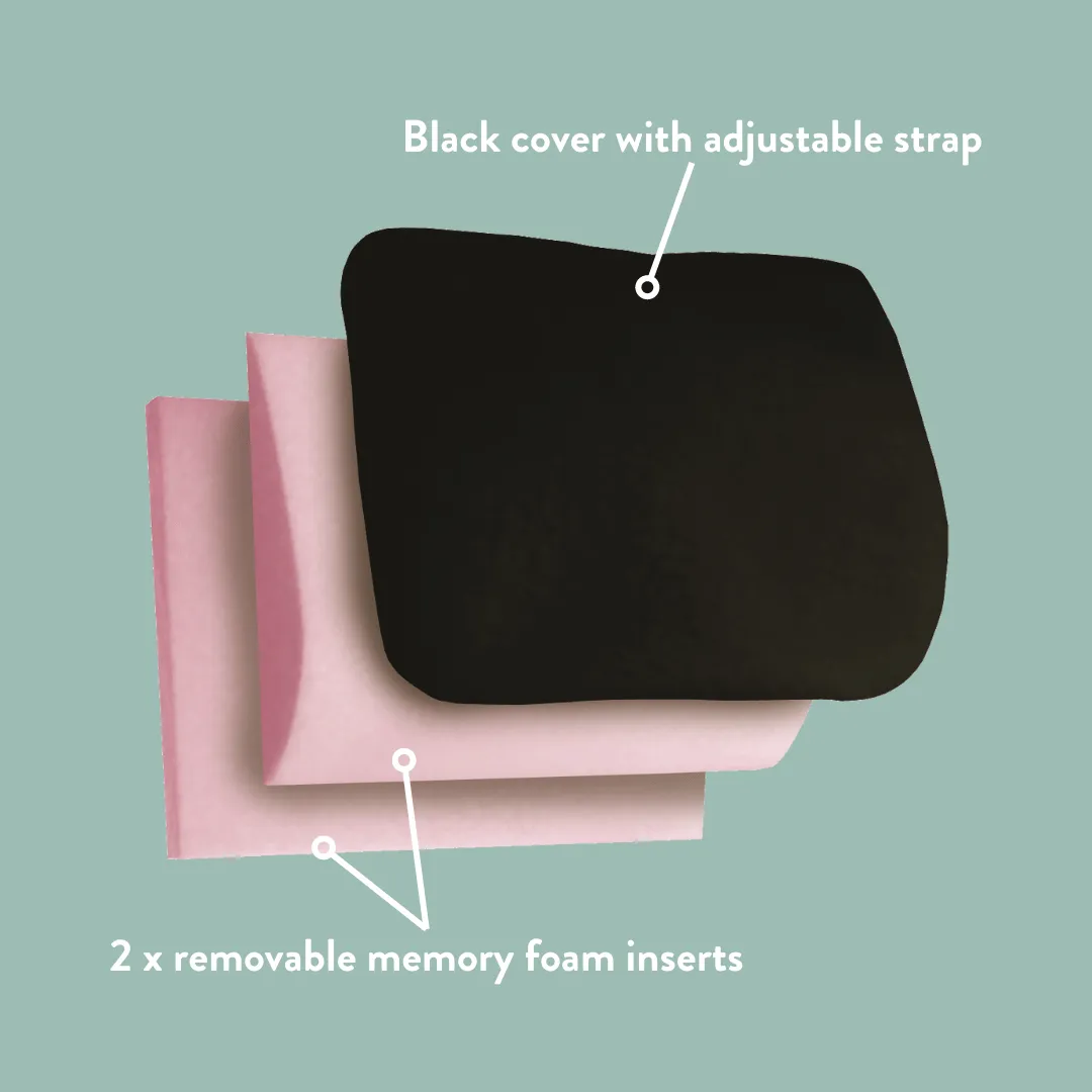 Duo Car Back Support Cushion - Memory Foam