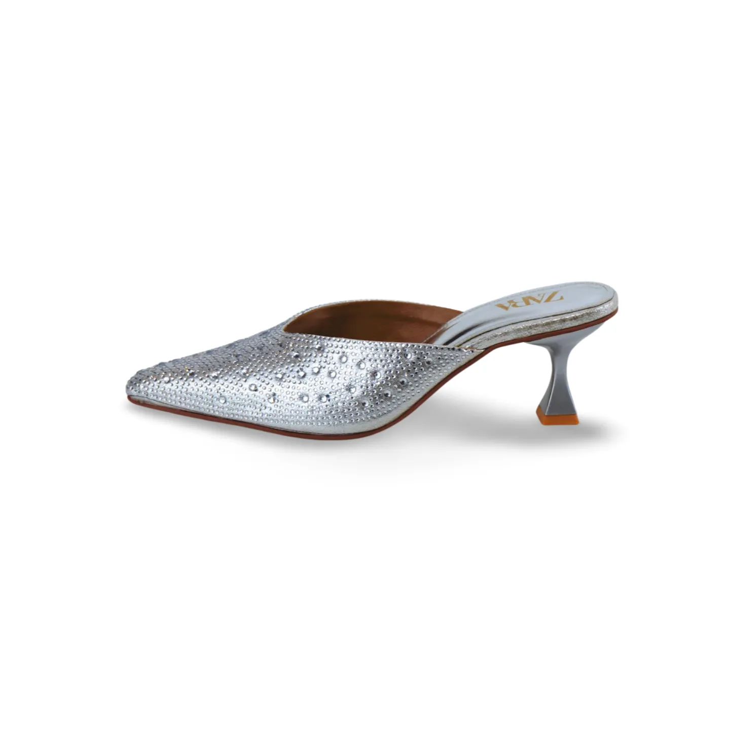 Elegant Rhinestone Embellished knife Mules