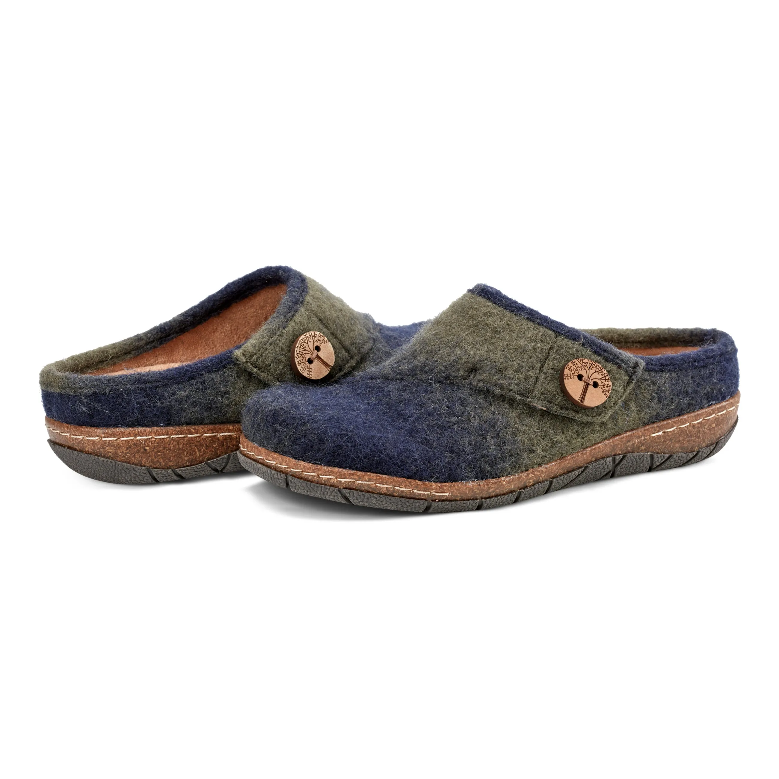 Ezra Round Toe Casual Slip-on Flat Clogs