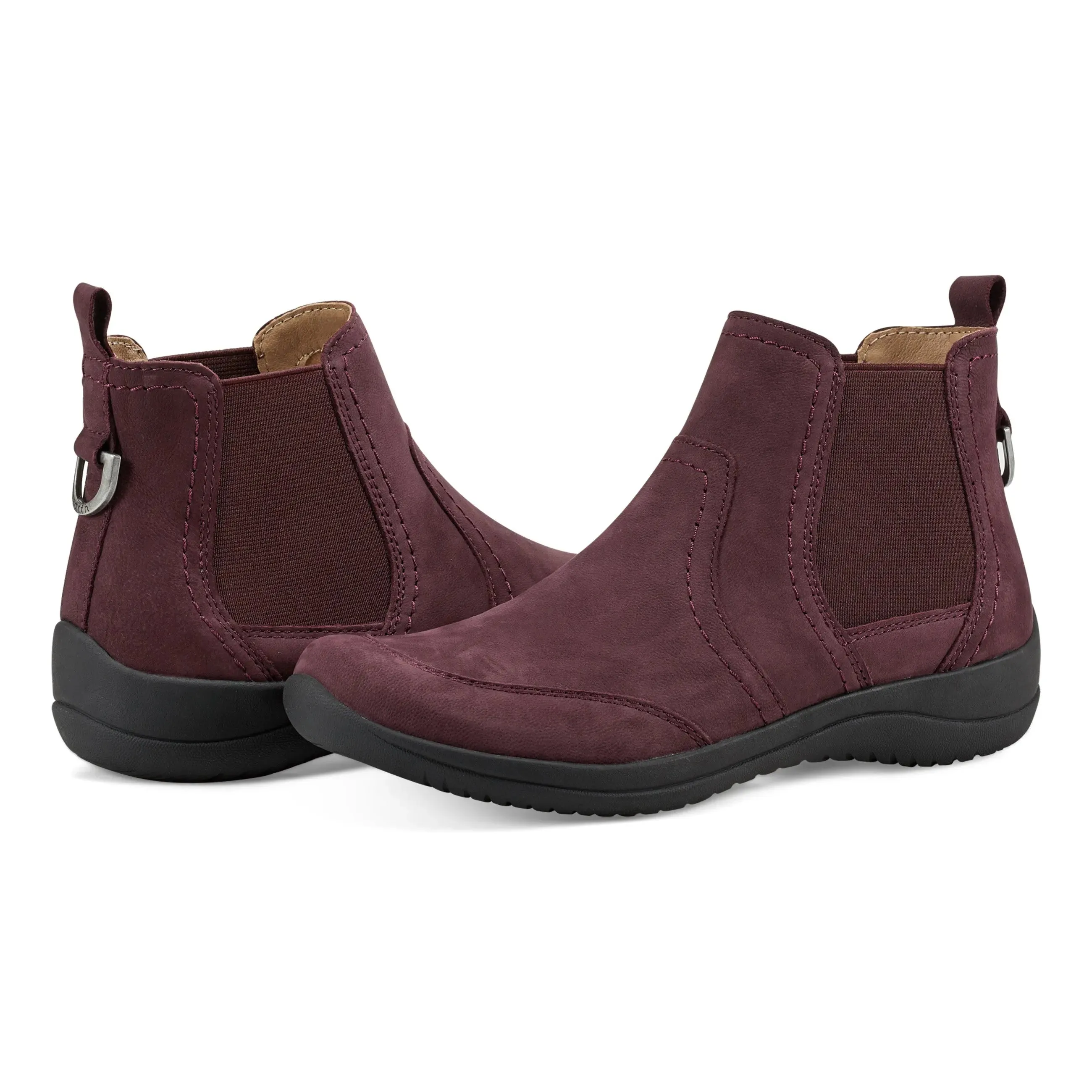 Faine Round Toe Casual Slip-on Flat Booties