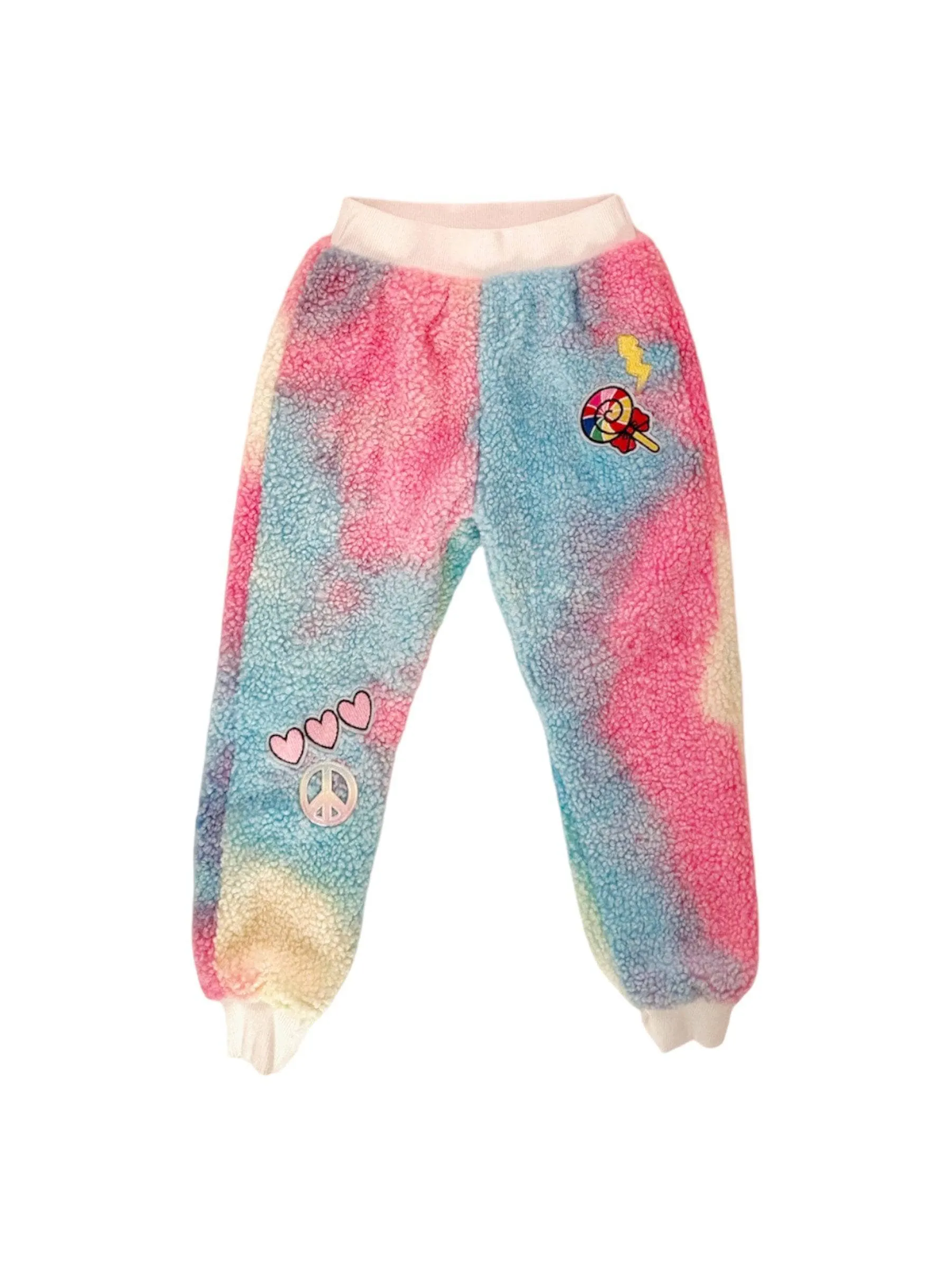 Fuzzy Pastel Tie Dye Patch Set