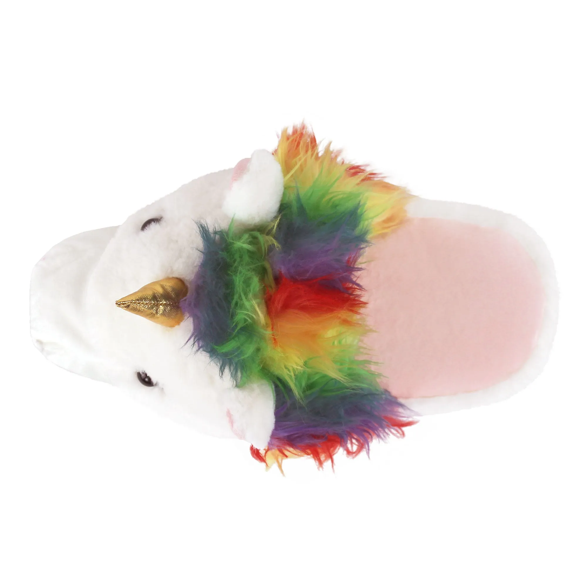 Fuzzy Unicorn Slippers