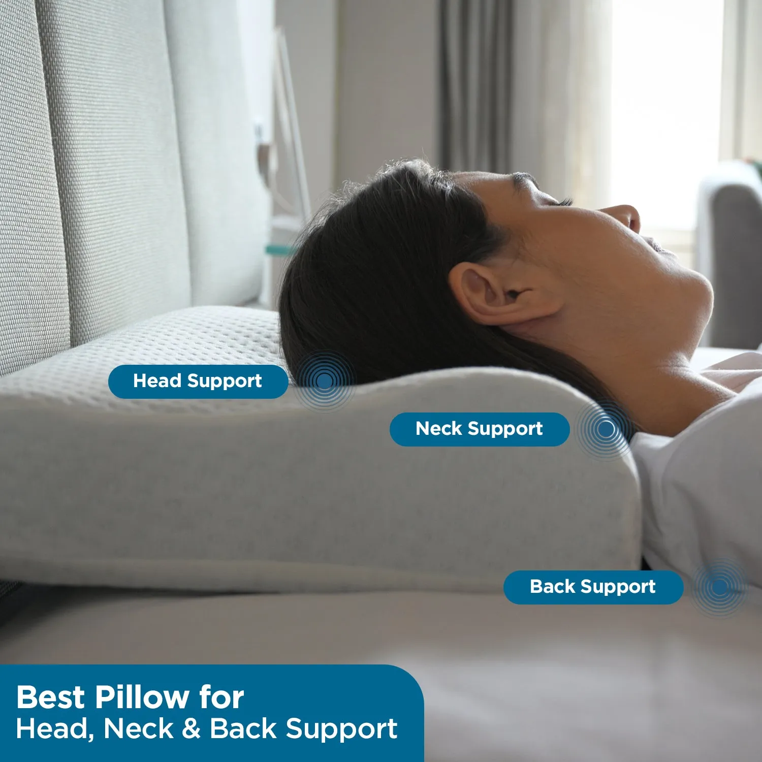 Gel Infused Memory Foam Pillow for Cervical Pain