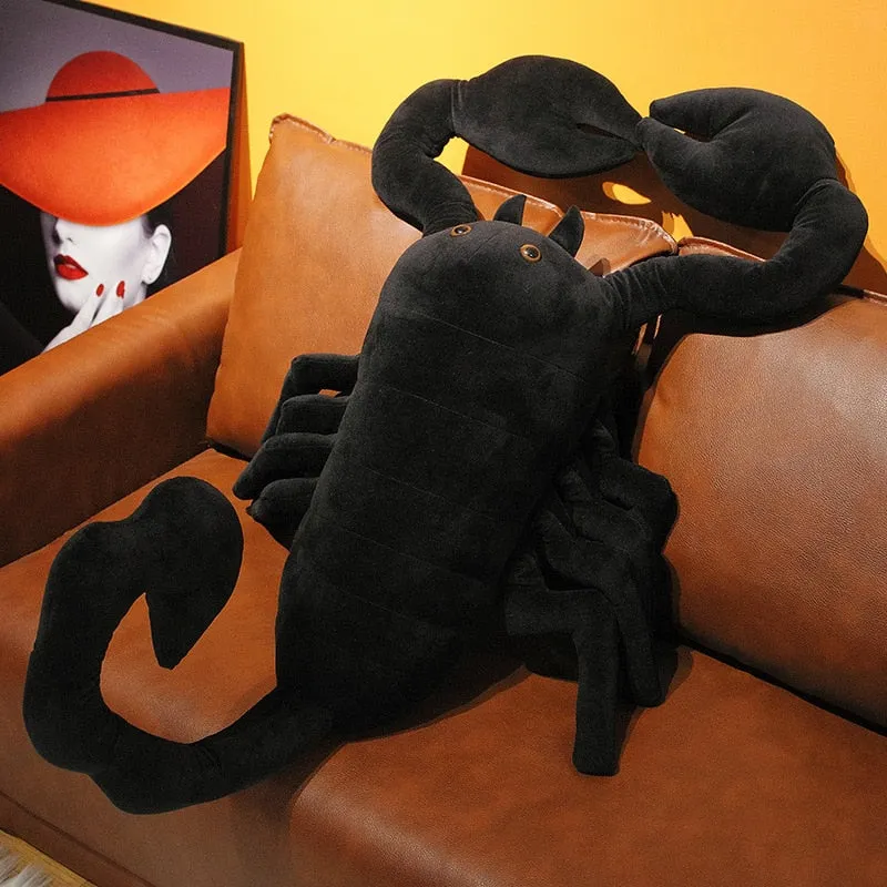 Giant Black Scorpion Plush Stuffed Toy