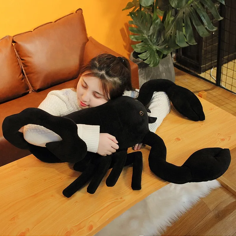 Giant Black Scorpion Plush Stuffed Toy