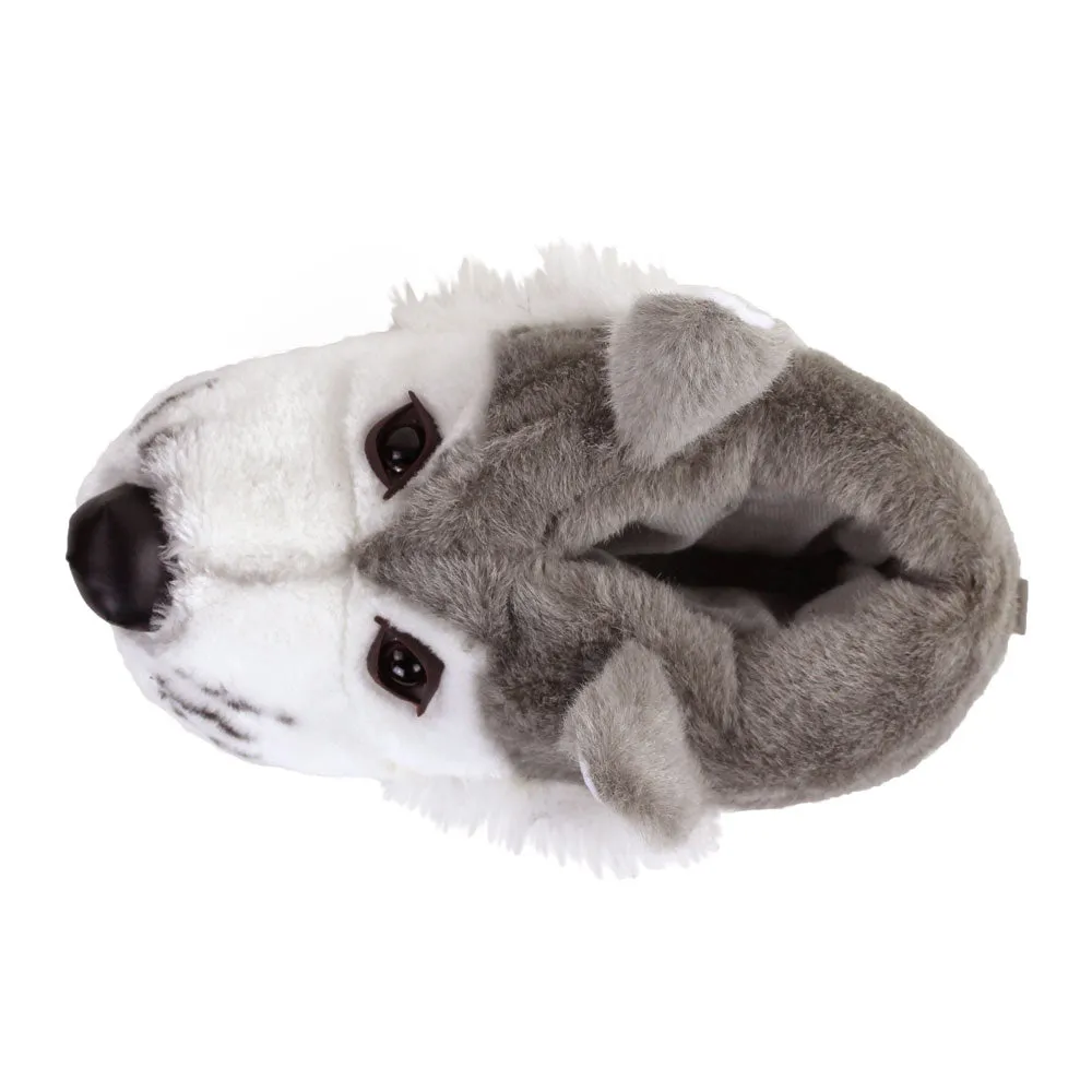 Gray Wolf Animal Slippers