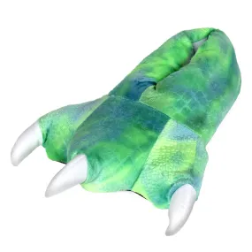 Green Dinosaur Feet Slippers