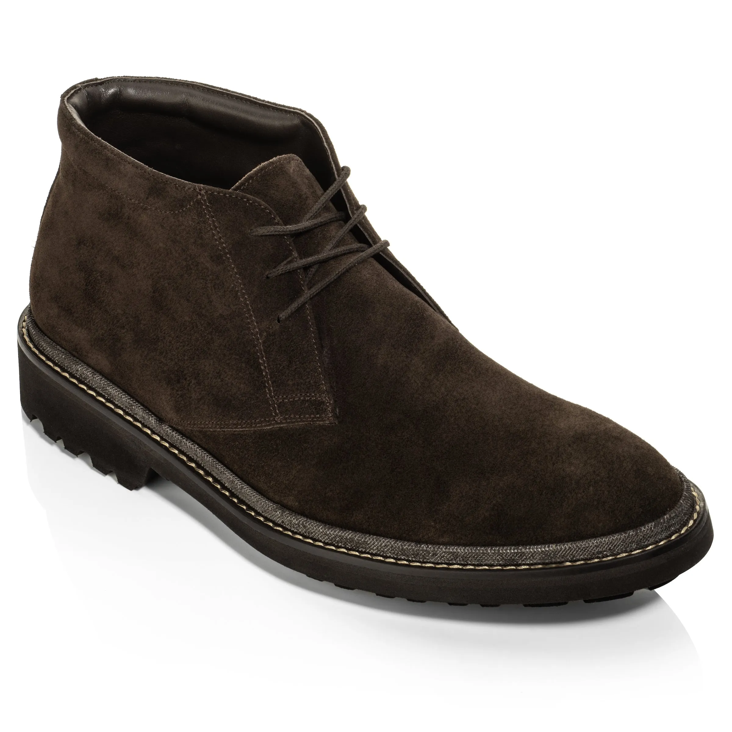 Javier Dark Brown Suede Desert Boot