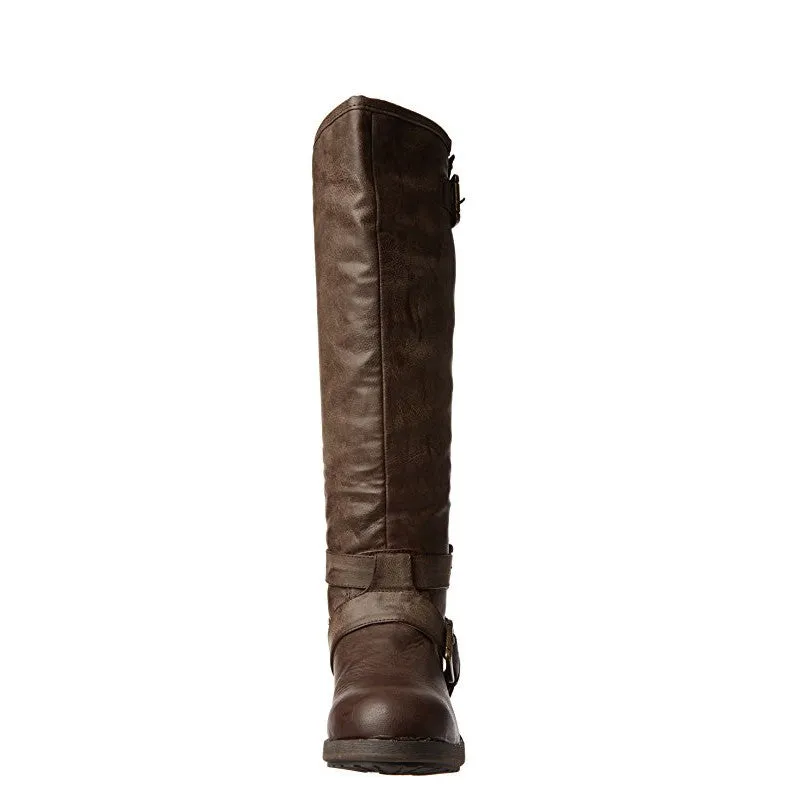 Madden Girl Women's Legacie Riding Boot - Brown