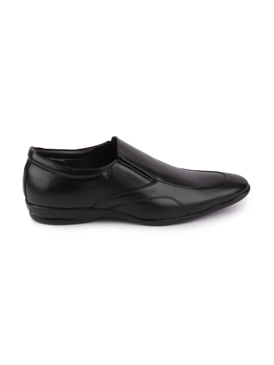 Men Black Formal Slip-On Shoes