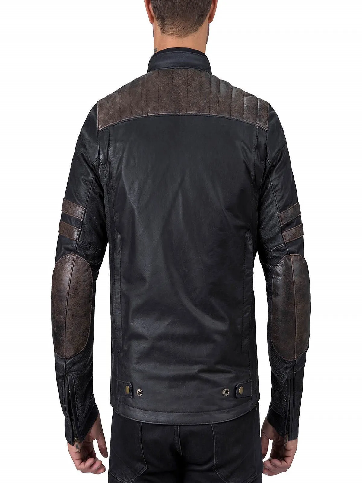 Men Black Riding Leather Jacket