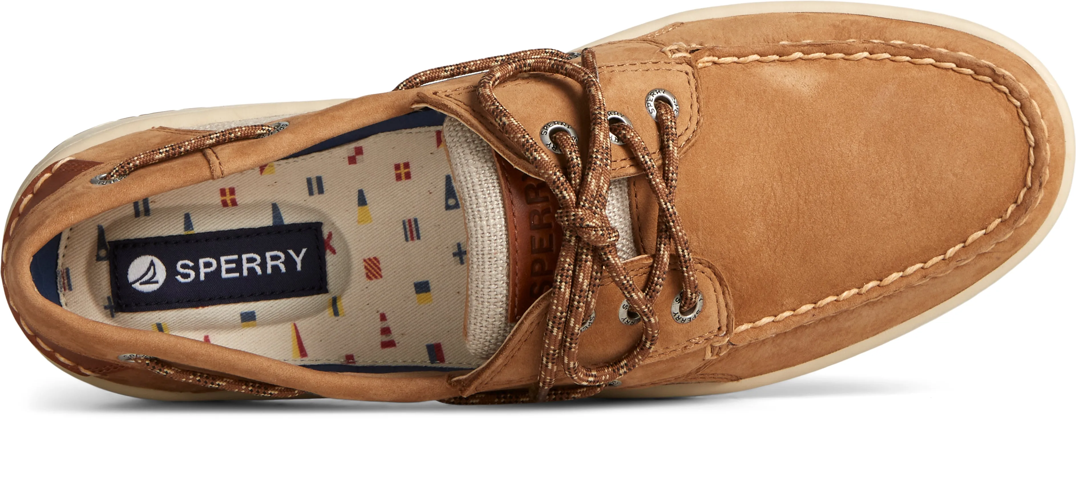 Men's Billfish 3-Eye Nautical Nubuck Wide Tan