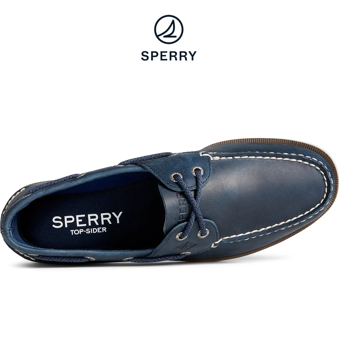 Men's Leeward Boat Shoe - Navy (STS24102)