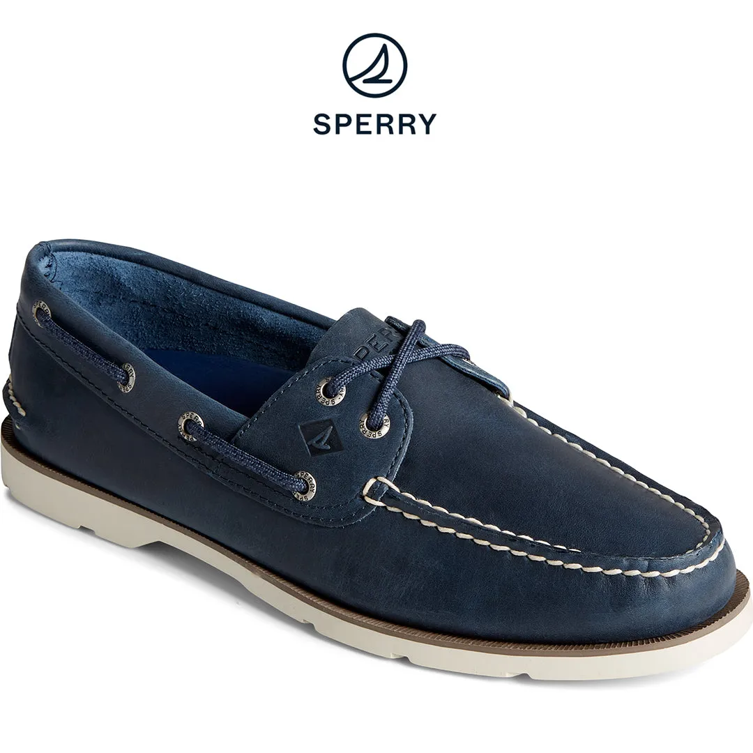 Men's Leeward Boat Shoe - Navy (STS24102)