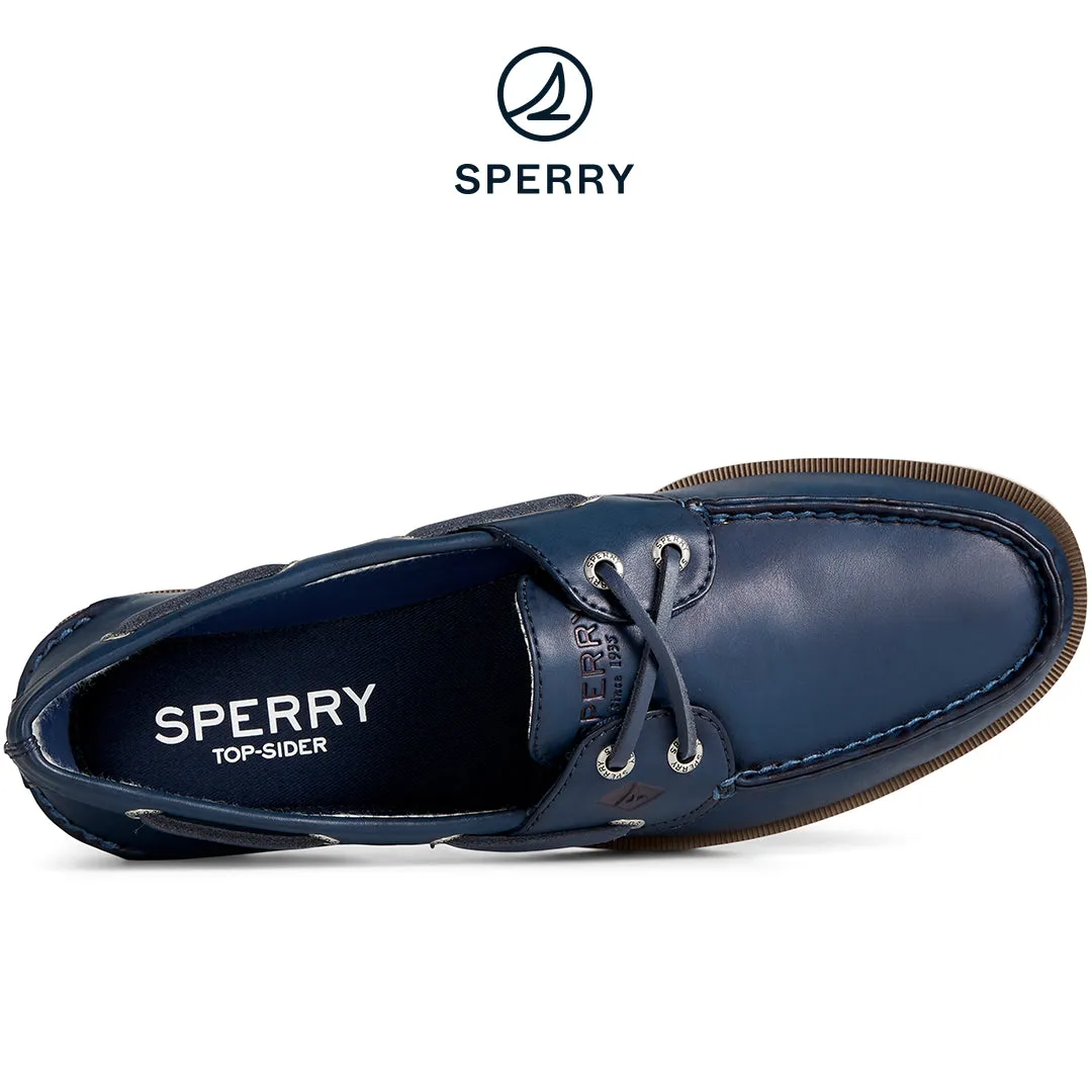 Men's Leeward Boat Shoe Navy (STS24103)