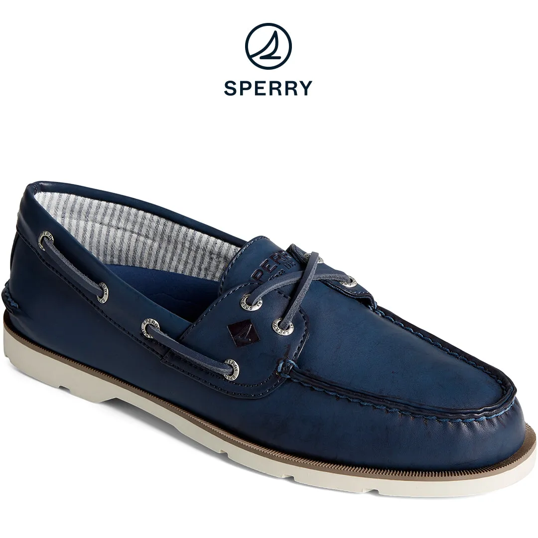 Men's Leeward Boat Shoe Navy (STS24103)