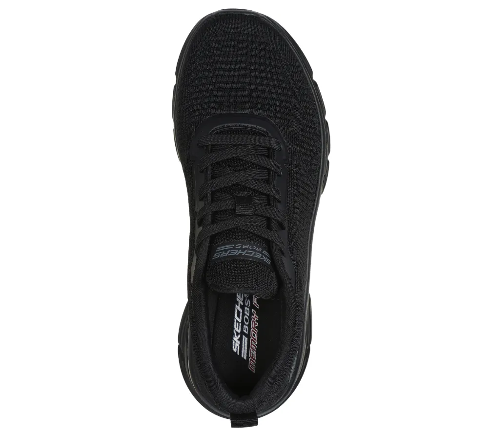 Pantofi sport, dama, SKECHERS BOBS B FLEX HI-FLYING HI 117385-BBK negru, textil