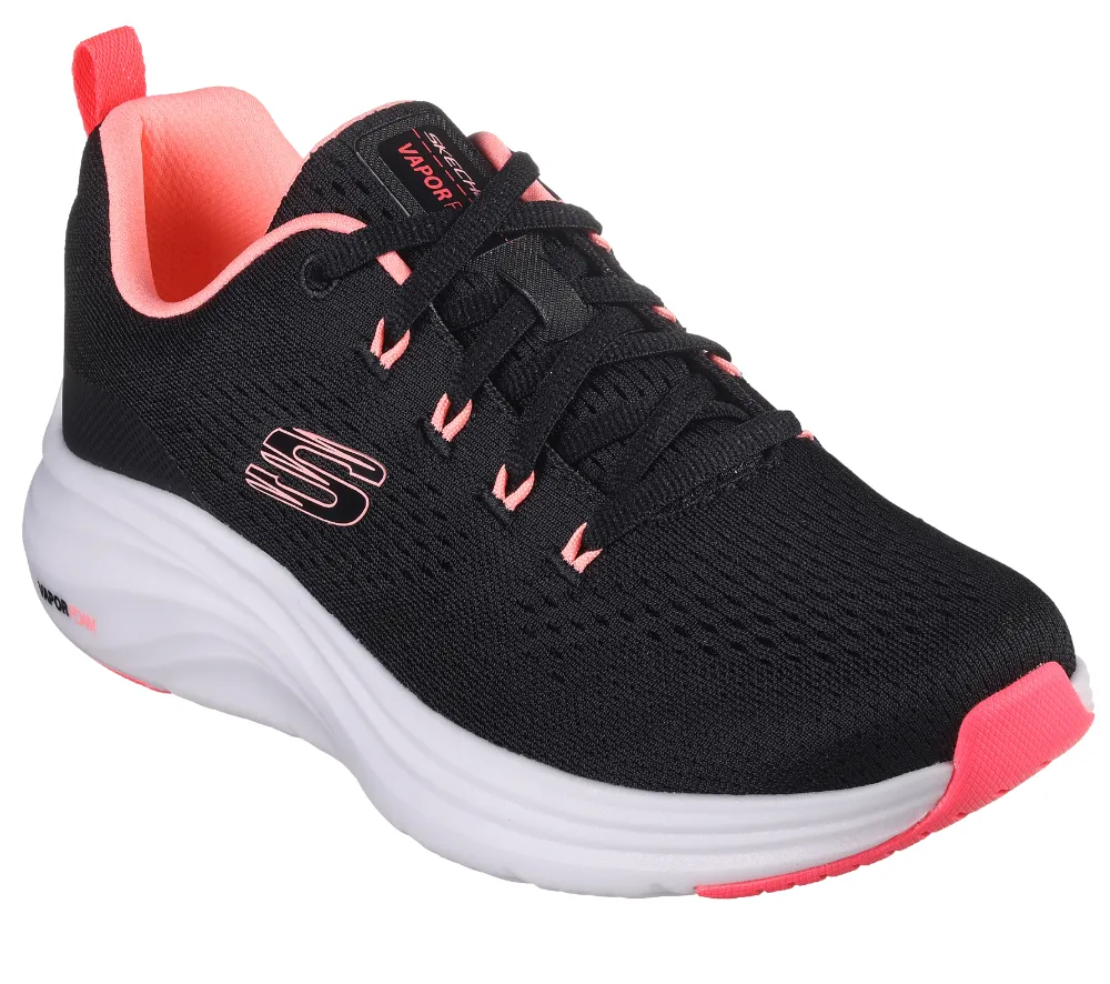 Pantofi sport, dama, SKECHERS VAPOR FOAM - FRESH TREND 150024-BKPK negru, textil