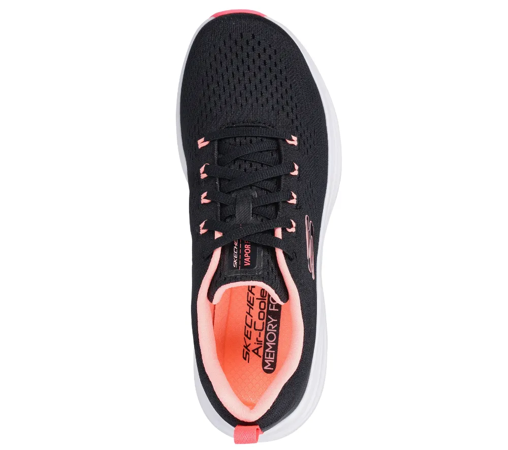 Pantofi sport, dama, SKECHERS VAPOR FOAM - FRESH TREND 150024-BKPK negru, textil