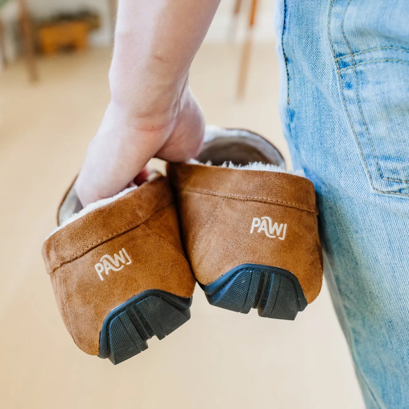 PAWJ Men's Slippers | Chestnut