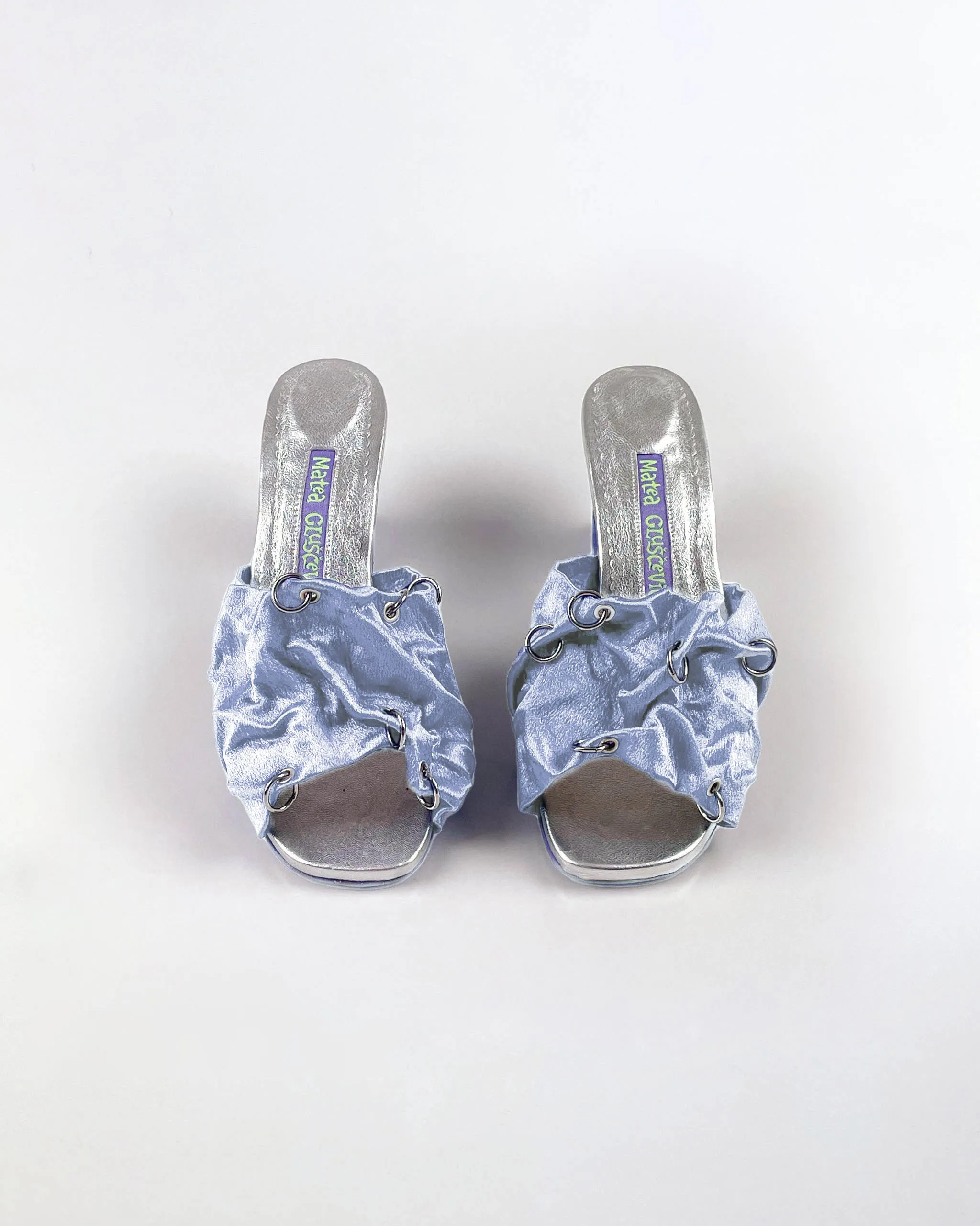 Pierced Ripple Sandals - Blue