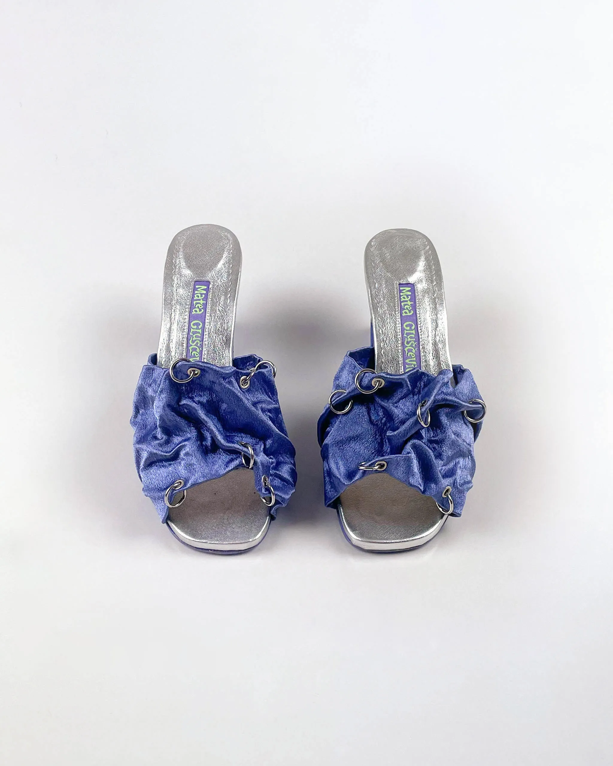 Pierced Ripple Sandals - Blue