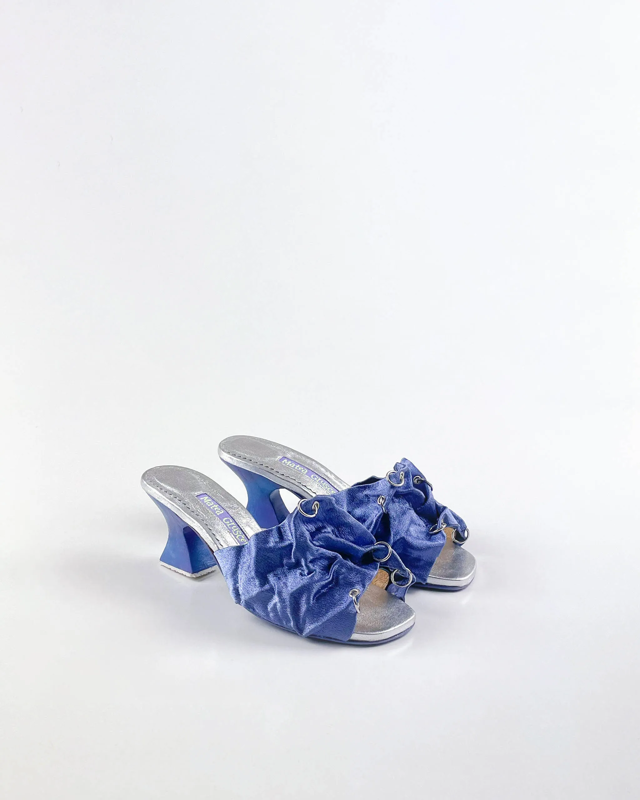 Pierced Ripple Sandals - Blue