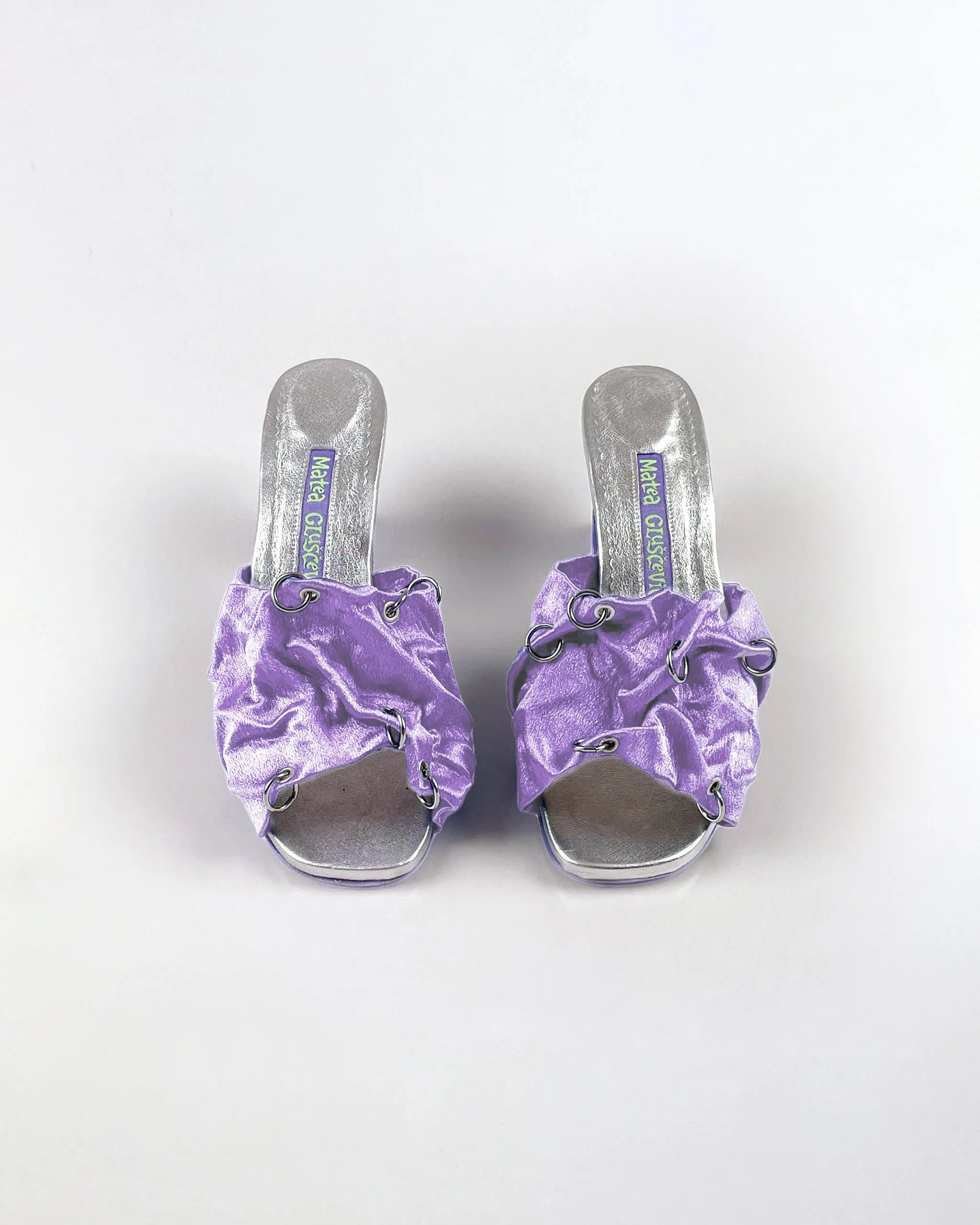 Pierced Ripple Sandals - Lilac