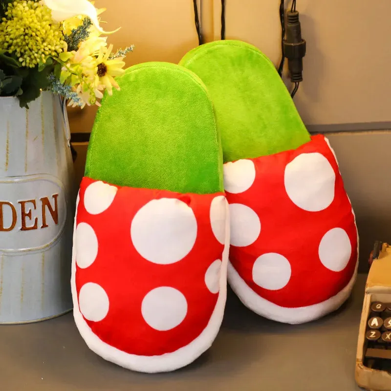 Piranha Plant Slippers - Mushroom Slippers