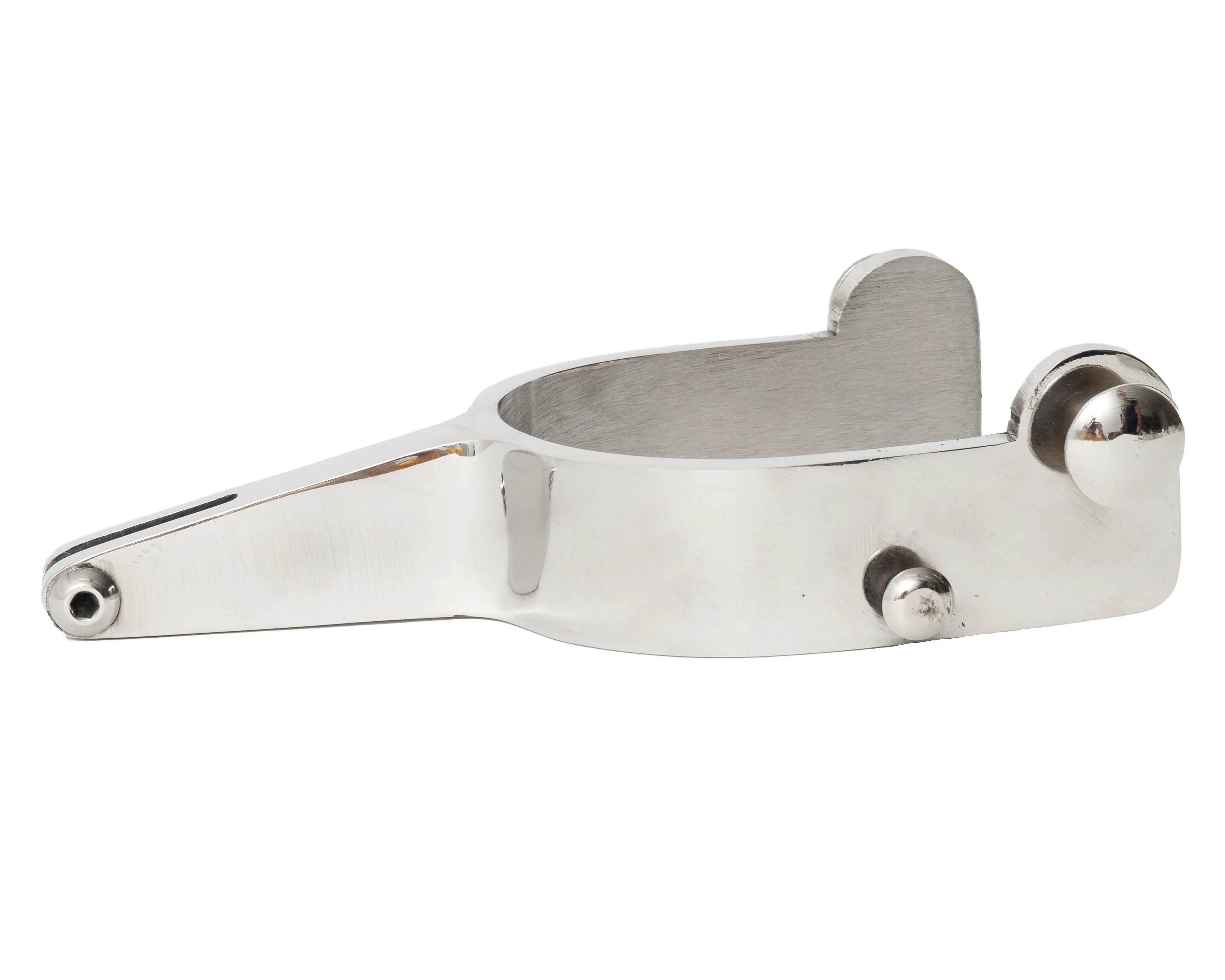 Stainless Steel Bareback Spurs - Straight Shank