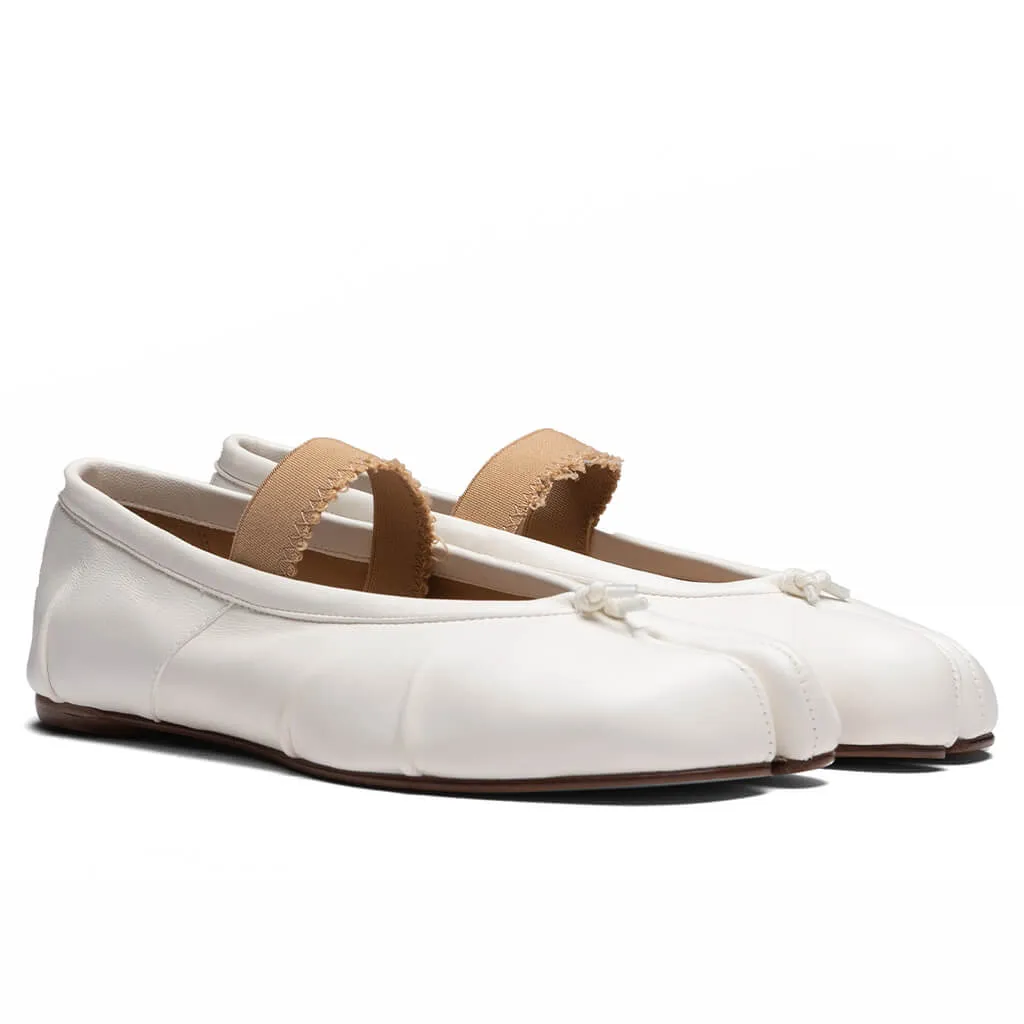 Tabi Elastic Band Mule - Ivory/Nude