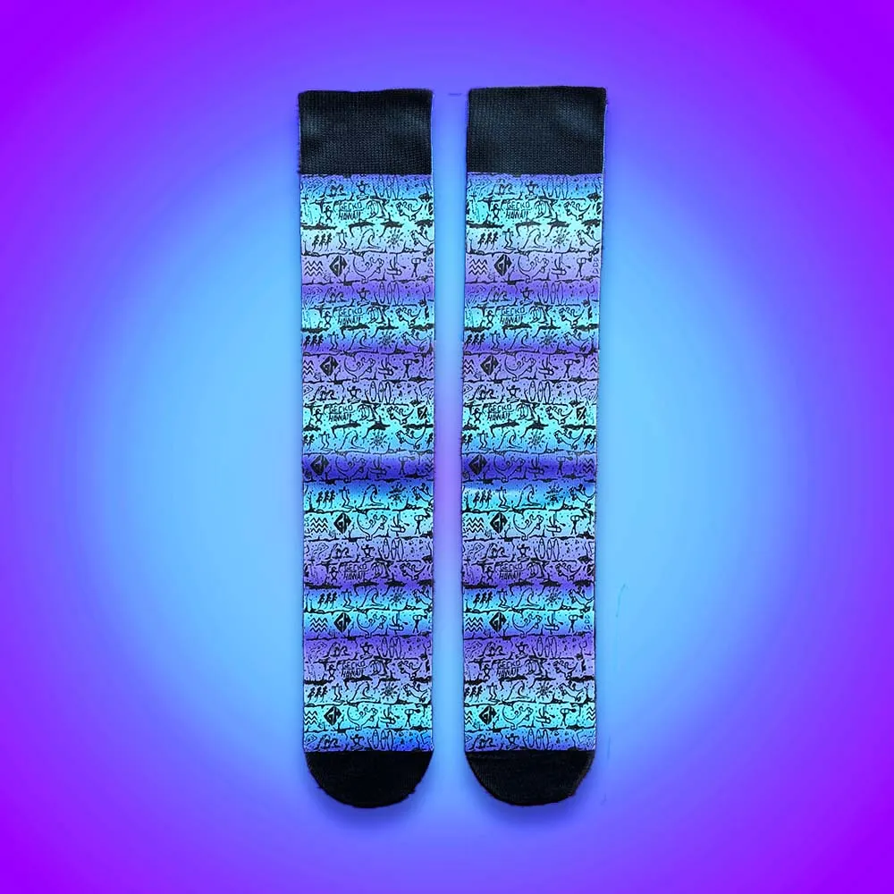 Tie Dye Wall Party Socks