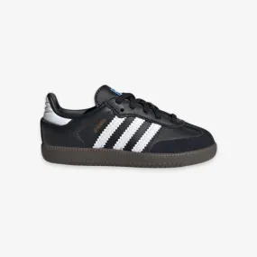 toddler adidas samba og (black/white/gum)