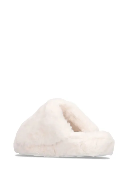 Versace   Faux fur slippers 